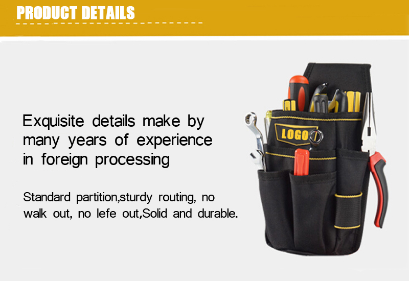 Customized Tool Pouch Gardening Set Tools Kit Organizer Electrician Waist Tool Bag