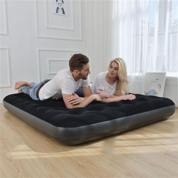 SUV Mattress Camping Bed Cushion Pillow - Inflatable Thickened Car Air Bed with Pump Portable Sleeping Pad Mattr