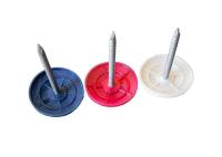 diâmetro principal dos pregos 9.5mm de Dia Plastic Round Cap Roofing da pata de 2.8mm
