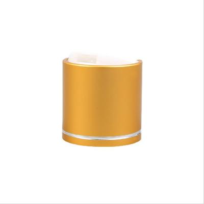 24/410 de 20mm Matte Gold Aluminum Bottle Caps com linha de prata da decoração