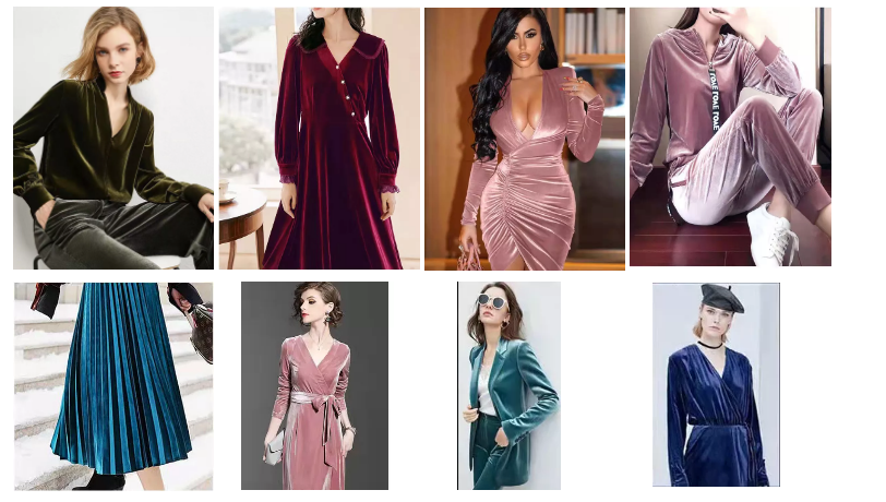 Вязать ткани бархата лайкра полиэстера Кореи льда сияющий для женщин одевает