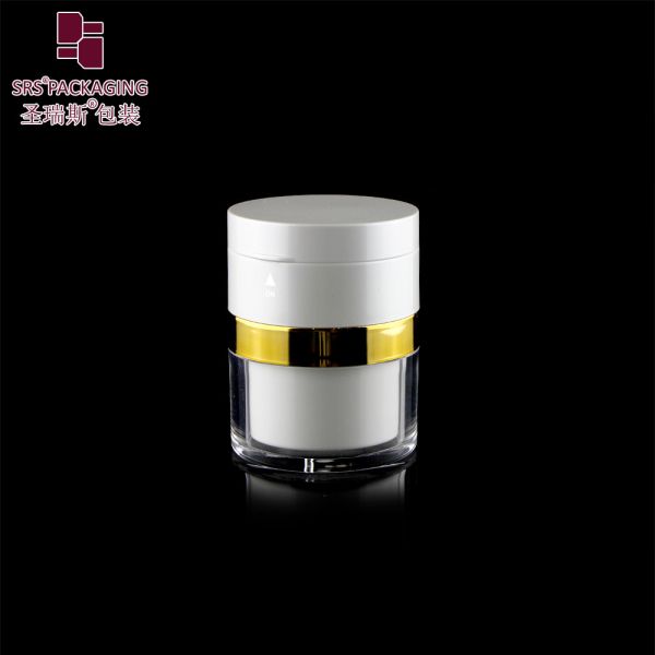 15ml 30ml flip cap with mirror acrylic serum custom airless bottle