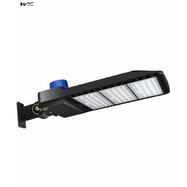 Luz de aparcamiento LED exterior con brazo ajustable y sensor fotoeléctrico IP65 Luz de seguridad contra inundaciones en la calle