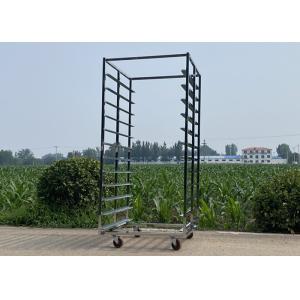Double Line With Brake And No Brake Stainless Steel 201 304 316 / Aluminium Rack Trolley