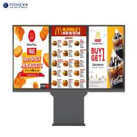 Quadro de menus digitais de 55 polegadas IP66 Quiosque de sinalização digital exterior