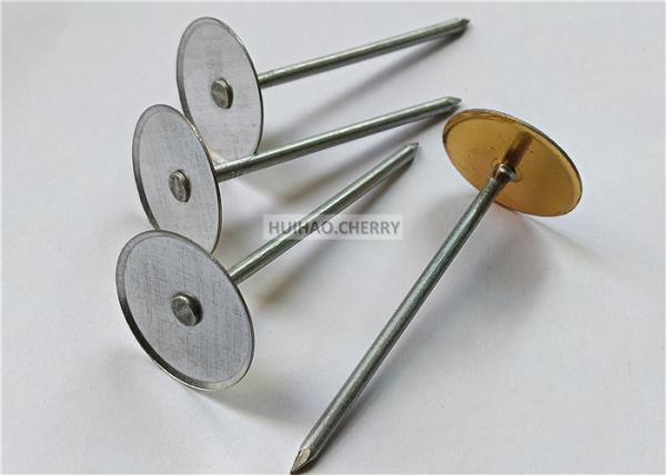 2.7mm 鋼鉄のガルバナイズドカップヘッド・インソレーション・ピン コンダッシター放電スタッド・ウェルダーで適用