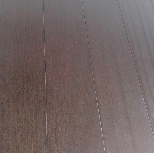 ipe stained Sapele Engineered Hardwood Flooring, smooth finishing