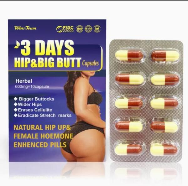 3 Days Hip Big Butt Capsules Herbal Tightening Curve Capsules