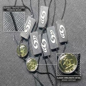 7 Inches Black Hang Tag String 0.1 Ounces Lightweight Hanging Tags Suitable for Apparel Product Tags and Retail Display