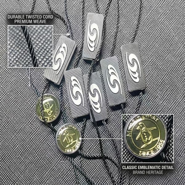 7 Inches Black Hang Tag String 0.1 Ounces Lightweight Hanging Tags Suitable for Apparel Product Tags and Retail Display