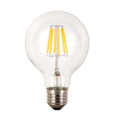 Éclairage du cru 4W/6W B22/E27 LED LED Edison d'ampoules givrées laiteuses de filament de G80