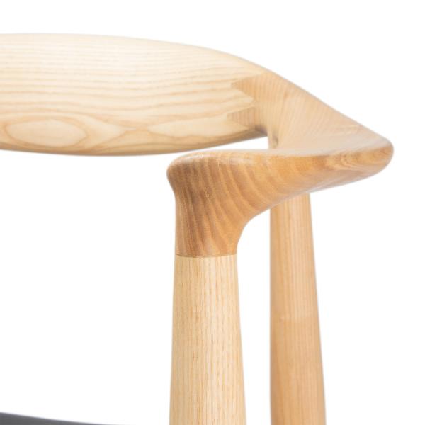 Natural Wood Officeworks  Hans Wegner Kennedy Chair Leather Seat