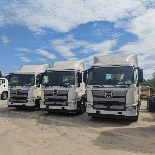 HINO 700 Truck Mounted Mobile Crane , XCMG 12Ton GSQS300-5 Straight Crane