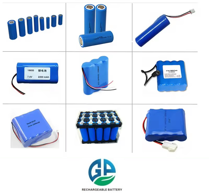 ICR 18650 Настройка аккумуляторной батареи 18650 3.7V 7.4V 12V 24V 4Ah 6Ah 8Ah 10Ah 20Ah Литий-ионная батарея