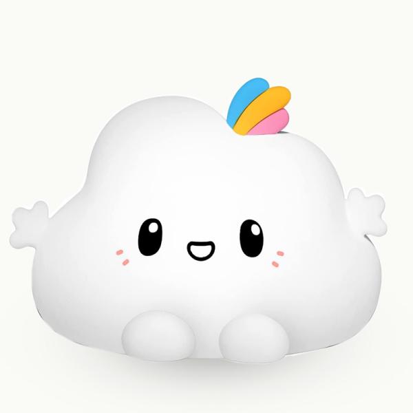 3000K Colorful ABS Silicone LED Night Light DC5V Little Cloud Silicone Night Light