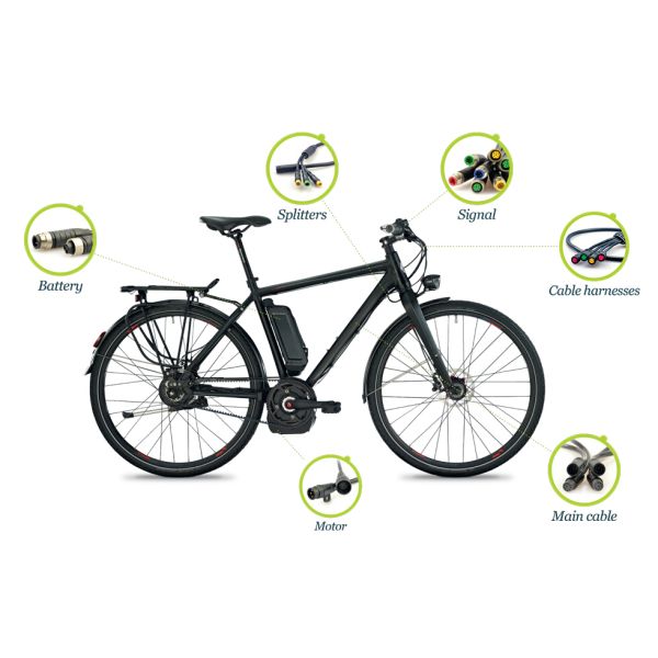 M12 Circular Connector Cable Assembly Overmolding With Pcba Assemblies