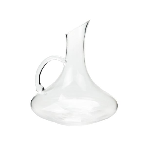 Crystal Lead Free Glass Wine Decanter With Handle Dishwasher Safe
