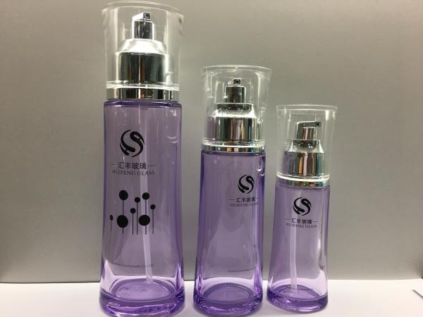 100ml Commercial Glass Pump Bottles  Lotion Bottles/ Custom Cosmetic Packaging OEM