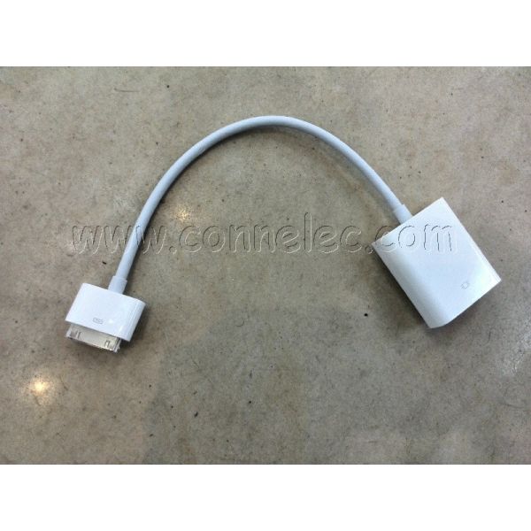 Ipad 1/2/3/4 to VGA adapter, original accessory for Ipad