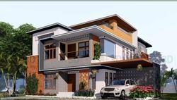 Modern Design Light Steel Frame Prefabricated House Two Storey Luxury Prefab Villa