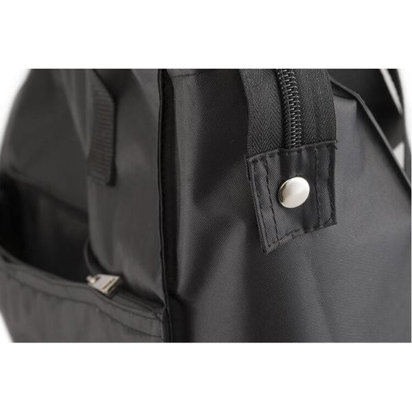 High quality wholesale cheap shopping black nylon foldable tote bag