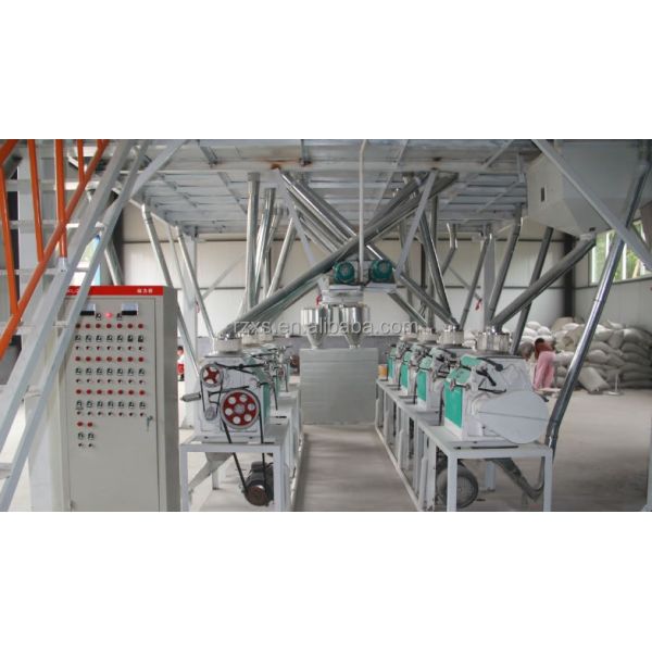 Комбинированная коммерческая мельница для очистки пшеницы 30x8x7м для мукомольной фабрики в Гане