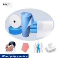 Le bois biodégradable écologique pâte la viscose non-tissée du polyester 30% du tissu 70% de Spunlace