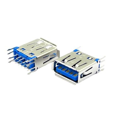 PA9T USB 3.1 Fêmea Solda DIP Conector de soquete USB SMT 9 pinos H14,5 mm