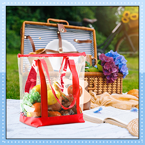 Clear Tote Bags PVC Shoulder Handbag Security Approved See Through Bag With Zipper Closure For Travel Work