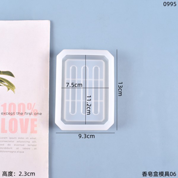 DIY crystal dropper mold soap storage box silicone mold spot wholesale manufacturer direct sales
