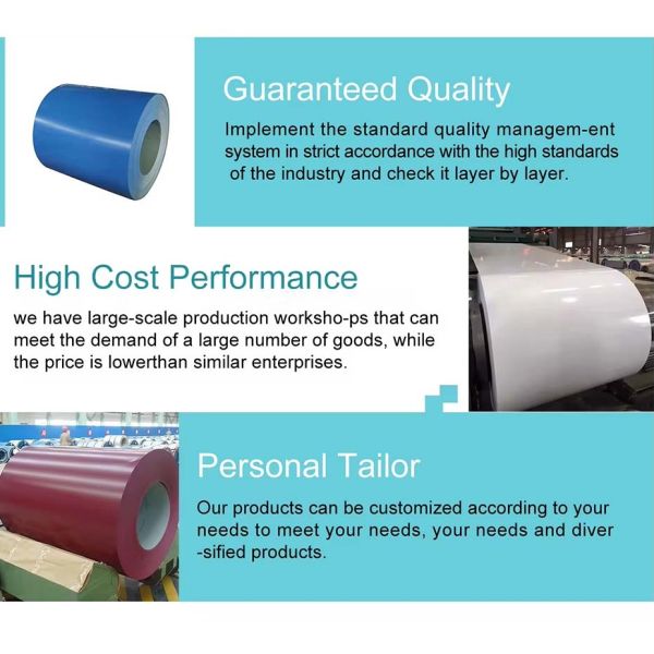 Punching Service Color Coated Prepainted Galvanized Steel Coil PPGI Steel in Standard Package for Processing and Service