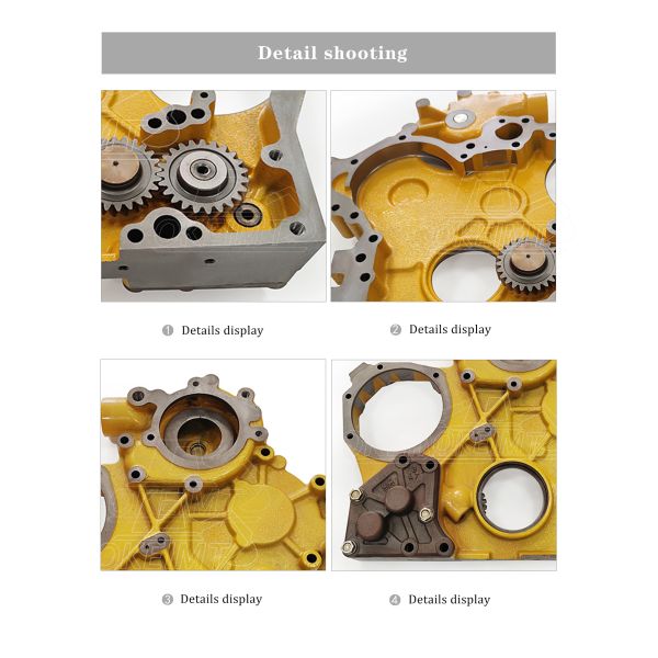 E200B S6K Engine Excavator Oil Pump Assy 517948 Billet Aluminum