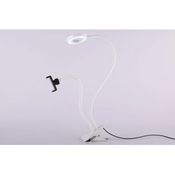 ABS PVC Selfie Ring Light Adjustable Gooseneck 5000K