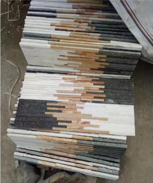 550x150cm Mixed Color Quartzite Stone Veneer Panels