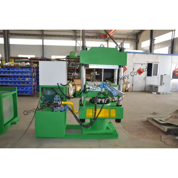 100 Ton Pressure PLC Control Vertical Structure Rubber Vulcanizing Press Plate Vulcanizing Machine