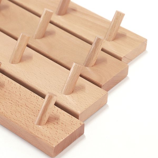 Живущие крюки стены комнаты 5PCS деревянные для вися одежд, деревянных поставок ремесел