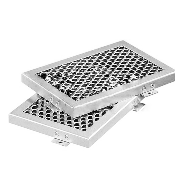 Revestimiento de la pared exterior de aluminio de malla de estiramiento impermeable Rejilla de agujeros de diamante