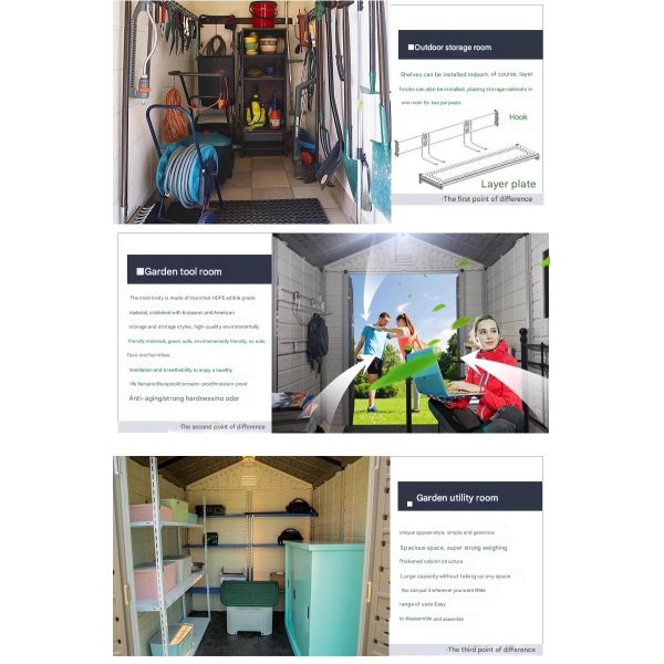 Removable Small Room for Steel Structure Outdoor Garden Simple Room Assembly Sundry Storage