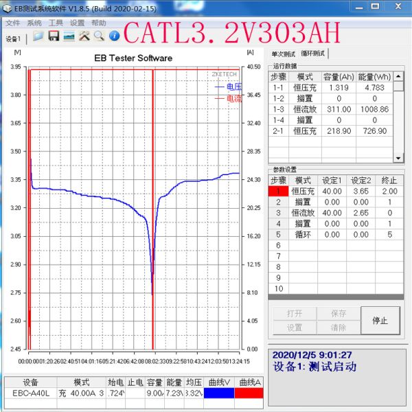 клетки хранения батарей фосфата лития 3.2V 302Ah с болтами