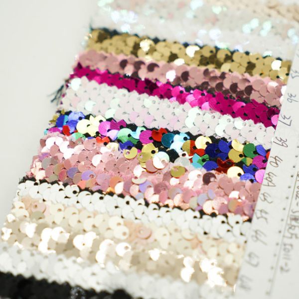 Ткань Sequins полиэстера шарика PRT для различной одежды этапа моды