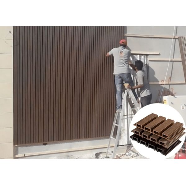 ASA Co Extrusion WPC Outdoor Wall Cladding Eco Shielded Anti Scratch