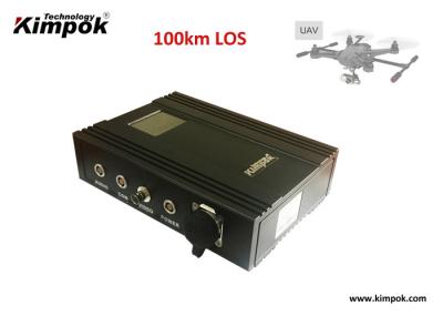 émetteur visuel d'UAV de 80-100km COFDM avec retard d'amplificateur de 5 watts de puissance le bas