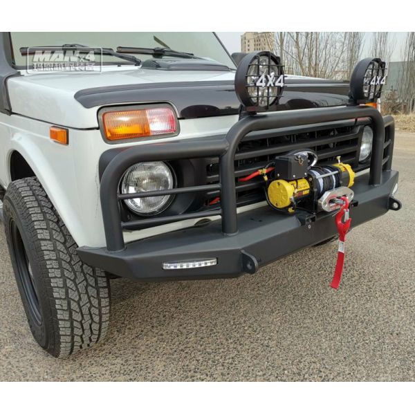 OEM Universal LADA Steel Bull Bar 4x4 Front Bumper With Winch Holder