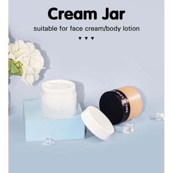 50г индивидуальный цвет и логотип Круглый крем для волос лосьон банка для ухода за кожей упаковка UKC66