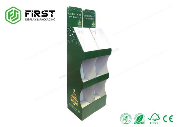 Customized Color Printing Folding Cardboard POP Displays Paper Floor Stand