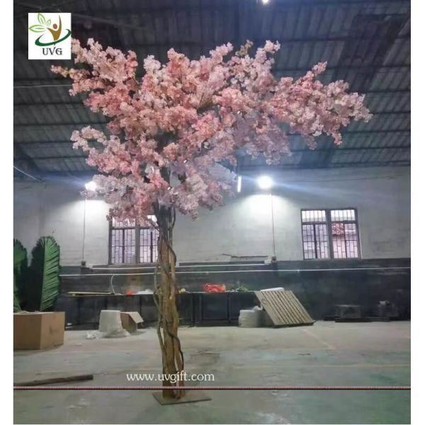 UVG 11ft high pink color artificial cherry blossom trees for weddings CHR157