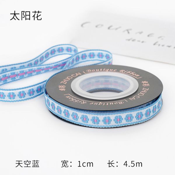 OEM ODM Цветочная Джакардная лента 10mm-25mm Цветочная Джакардная лента