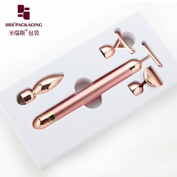 different massage head rose gold vibrating lift up face outline massager facial tools