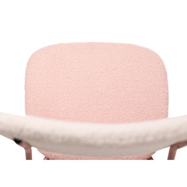 50cm 80cm Gold Metal Leg Dining Chair Scratch Resistant