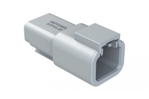 ATP04-2P Automotive Connector with Male Pins, reliable electronic component designed for vehicle electrical system and wiring harness applications